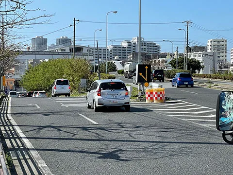1.古島インターを下る