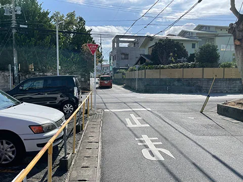 1.交差点を直進