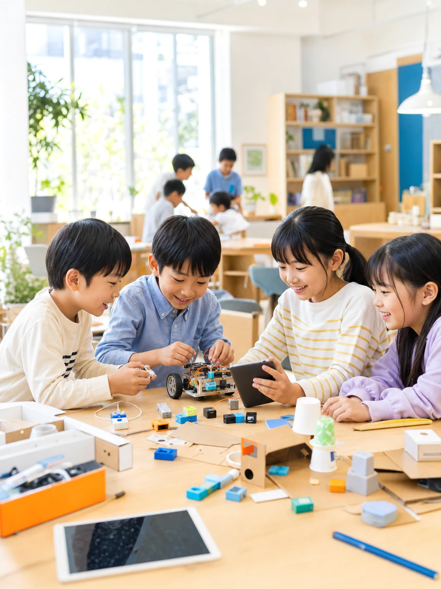 アイデアをカタチにするSTEAM教育の学びの様子