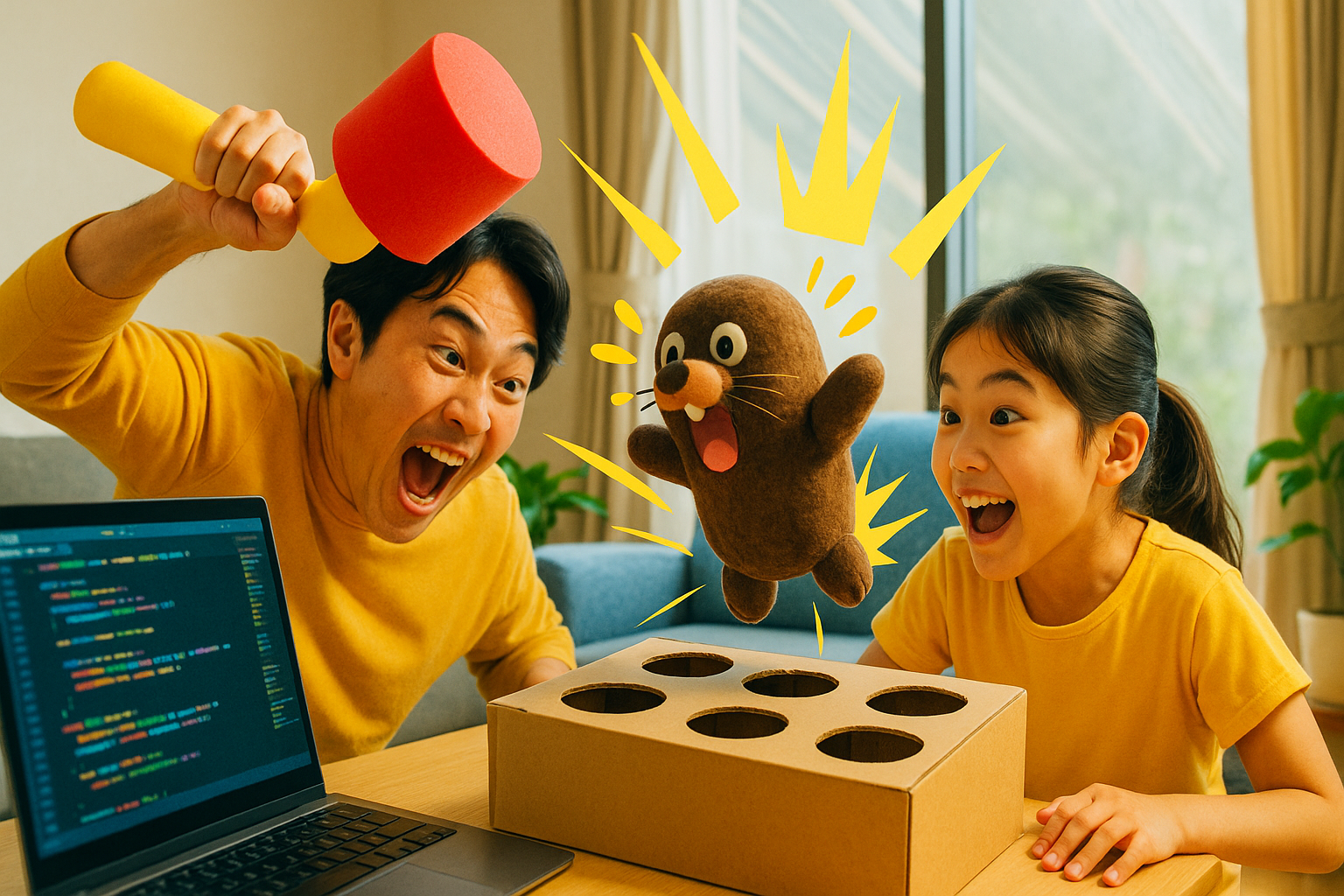 micro:bitもぐらたたきゲーム